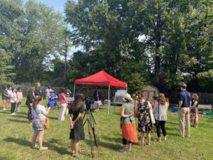 Garden Event ribbon cutting
