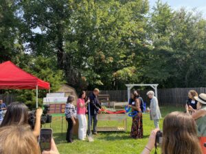 Garden Event ribbon cutting