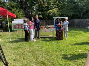 Garden Event ribbon cutting
