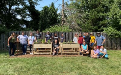 Volunteers Build Community Garden to Promote Nutrition and Wellness to Those We Serve