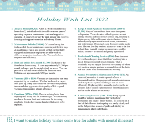 Holiday Wish List