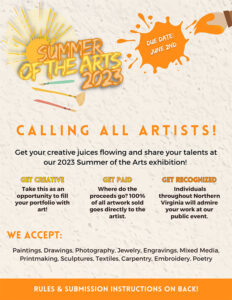 Summer of the Arts 2023 Flyer