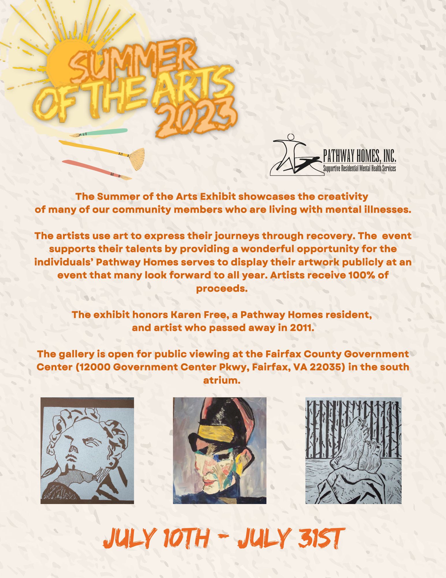 Summer of the Arts 2023 Flyer