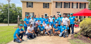 FannieMae volunteers serve at a Pathway Homes home in July 2024 in Annandale