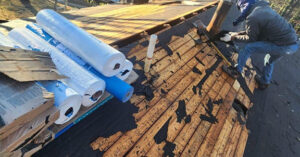 Roof on Pathway Homes Property donated by DryHomes of Sterling, VA