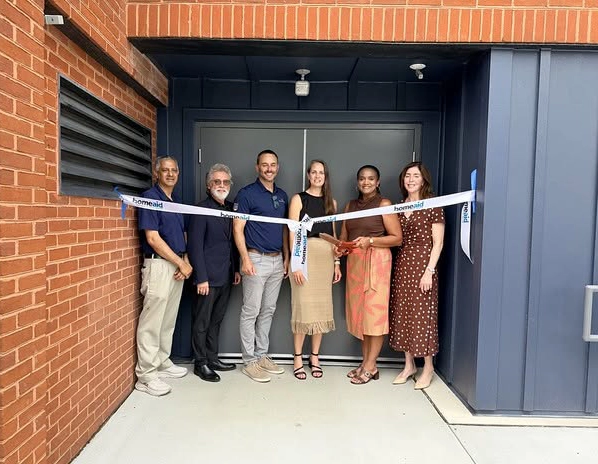 ribbon Cutting at the food storage hub
